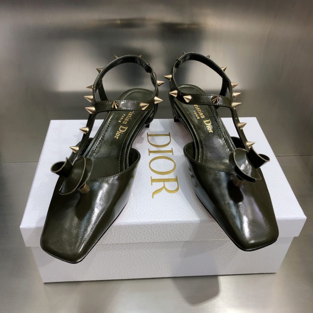 Christian Dior Women's Rose Fantastique Pump Green For Women CD 1.5in/4cm