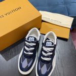 Louis Vuitton LV Ollie Richelieu Trainers Blue For Men LV 1AAHRJ