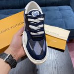 Louis Vuitton LV Ollie Richelieu Trainers Blue For Men LV 1AAHRJ
