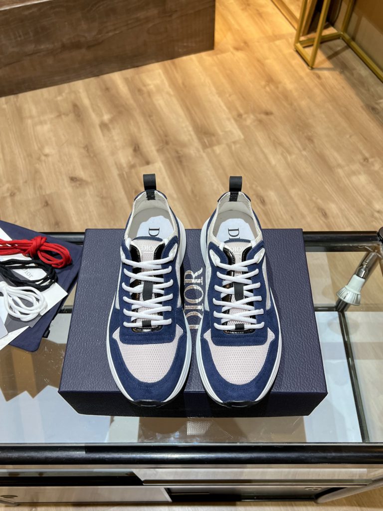 Christian Dior Women's B25 Runner Sneaker Blue For Women CD