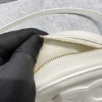 Celine Crossbody Oval Purse Cuir Triomphe White For Women 6in/16cm