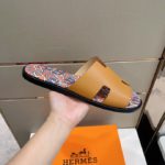 Hermes Izmir Sandal Brown And Multicolor For Men