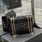 Saint Laurent Loulou Small Chain Bag Black For Women, Women's Bags 9in/23cm YSL 494699FAAER1000