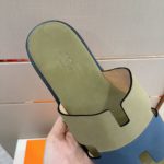 Hermes Izmir Sandal Fluorescent Green And Blue For Men H211868ZH61415