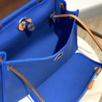 Hermes Herbag Zip Bag Blue, Silver Toned Hardware Bag For Women, Women's Handbags, Shoulder Bags 12.2in/31cm