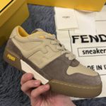 Fendi Match Low Tops Sneakers Beige For Men 7E1493AHH2F1FHU