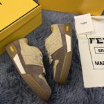 Fendi Match Low Tops Sneakers Beige For Men 7E1493AHH2F1FHU
