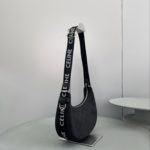 Celine Medium Ava Bag With Celine Strap Black For Women 9in/23cm 196962DLM.38SI