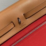 Hermes Herbag Zip Bag Red, Silver Toned Hardware Bag For Women, Women's Handbags, Shoulder Bags 12.2in/31cm
