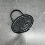 Celine Oval Minaudiere Cuir Triomphe Black For Women 6in/11.5cm 