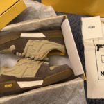 Fendi Match Low Tops Sneakers Beige For Men 7E1493AHH2F1FHU