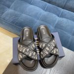 Christian Dior Aqua Sandal Brown/Beige For Men CD