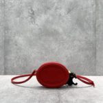 Celine Crossbody Oval Purse Cuir Triomphe Red For Women 6in/16cm 
