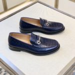 Christian Dior Loafer With Horsebit Dark Blue For Men CD