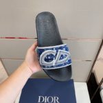 Christian Dior Aqua Sandal Black/Blue For Men CD