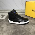 Fendi Force High Tops Sneakers Black For Men