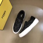 Fendi Force Slip On Sneakers Black For Men 7E1454AD77F13RZ