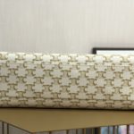 Celine Mini Horizontal Cabas In Triomphe Canvas White For Women 14in/35cm 199742BZJ.01BC