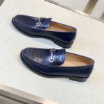Christian Dior Loafer With Horsebit Dark Blue For Men CD