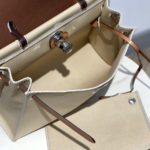 Hermes Herbag Zip Bag Cream, Silver Toned Hardware Bag For Women, Women's Handbags, Shoulder Bags 12.2in/31cm