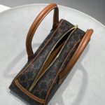 Celine Medium Teckel In Triomphe Canvas Brown For Women 12in/31cm 