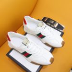 Gucci Men's GG Embossed Sneakers With Web Ketion White For Men