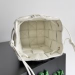 Bottega Veneta Small Cassette Bucket Bag White, For Women, Women's Bags 7.1in/18cm 717187V2FY39009