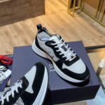 Christian Dior B25 Runner Sneaker Black/White For Men CD 3SN259YUH_H960