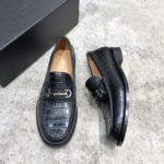 Christian Dior Loafer With Horsebit  Black For Men CD