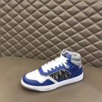 Christian Dior B27 High-Top Sneaker Blue For Men CD 3SH133ZIR_H568
