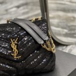 Saint Laurent Loulou Small Chain Bag Black For Women, Women's Bags 9in/23cm YSL 494699FAAER1000