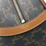 Celine Medium Teckel In Triomphe Canvas Brown For Women 12in/31cm 