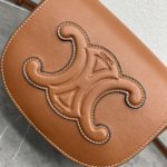 Celine Folco Cuir Triomphe Tan For Women 7in/19cm 198263DU3.04LU