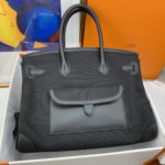 Hermes Birkin Cargo 35 Black, SIlver Toned Hardware Bag For Women, Women's Handbags, Shoulder Bags 13.8in/35cm