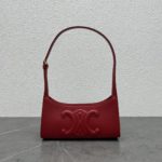 Celine Cuir Triomphe Shoulder Bag Red For Women 9.4in/24cm
