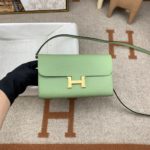 Hermes Constance Long Togo Wallet Green, Gold Toned Hardware Bag For Women, Women's Handbags, Shoulder Bags 8.1in/21cm