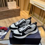 Christian Dior B25 Runner Sneaker Black/White For Men CD 3SN259YUH_H960