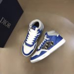 Christian Dior B27 High-Top Sneaker Blue For Men CD 3SH133ZIR_H568