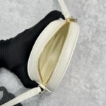 Celine Crossbody Oval Purse Cuir Triomphe White For Women 6in/16cm