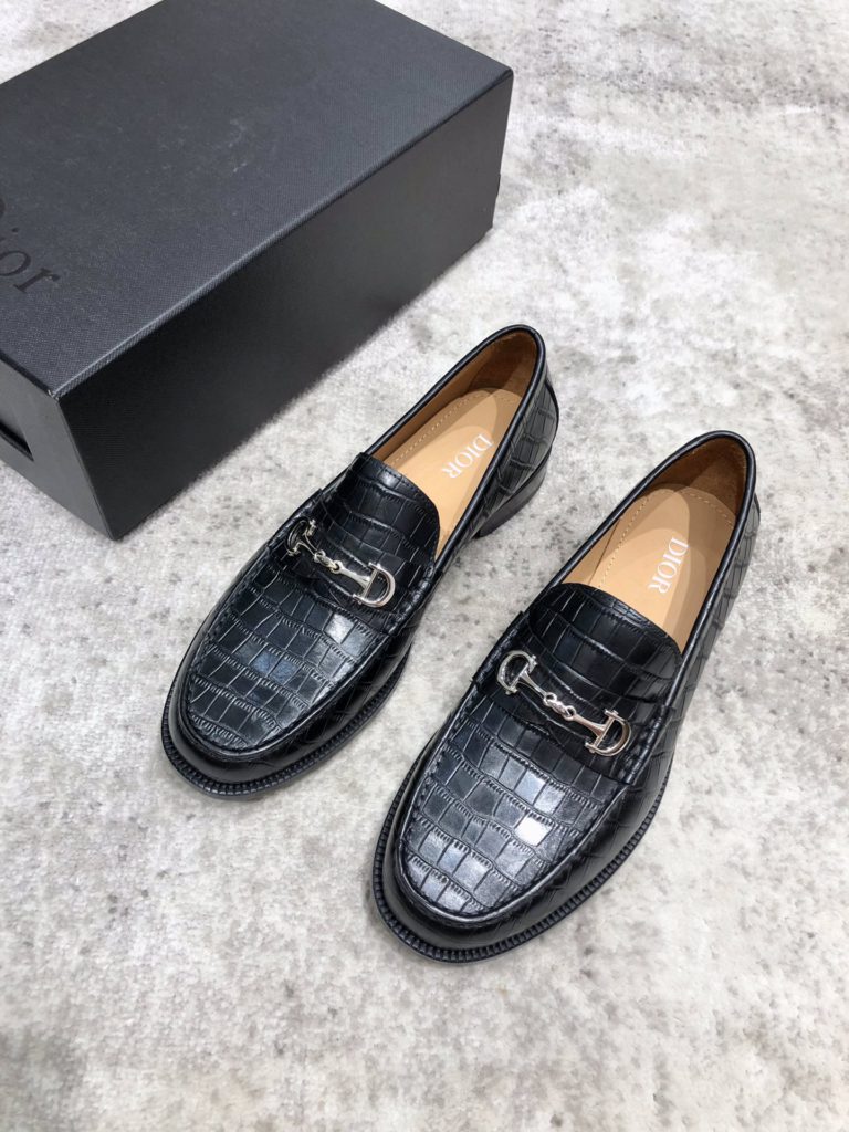 Christian Dior Loafer With Horsebit  Black For Men CD