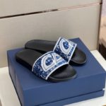 Christian Dior Aqua Sandal Black/Blue For Men CD