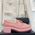Chanel Women's Loafers With Lining Pink For Women