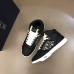Christian Dior B27 High-Top Sneaker Black For Men CD 3SH133ZIR_H965