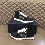 Christian Dior B27 High-Top Sneaker Black For Men CD 3SH133ZIR_H965