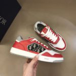 Christian Dior B27 Low-Top Sneaker Red For Men CD 3SN272ZIR_H360