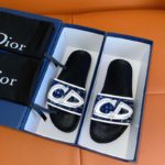 Christian Dior Aqua Sandal Black/Blue For Men CD
