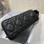 Christian Dior Small Lady Dior Bag Silver Hardware, Black, For Women Women’s Handbags, Crossbody Bags, 20cm CD