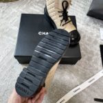 Chanel Women's Lace- Ups Beige For Women 1.5in/ 4cm