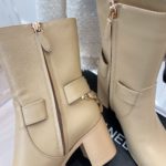 Chanel Women's Ankle Boots With Decor Beige For Women 3.7in/9.5cm