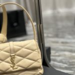 Saint Laurent Le 57 Hobo Shoulder Bag Beige For Women, Women's Bags 9.8in/25cm YSL